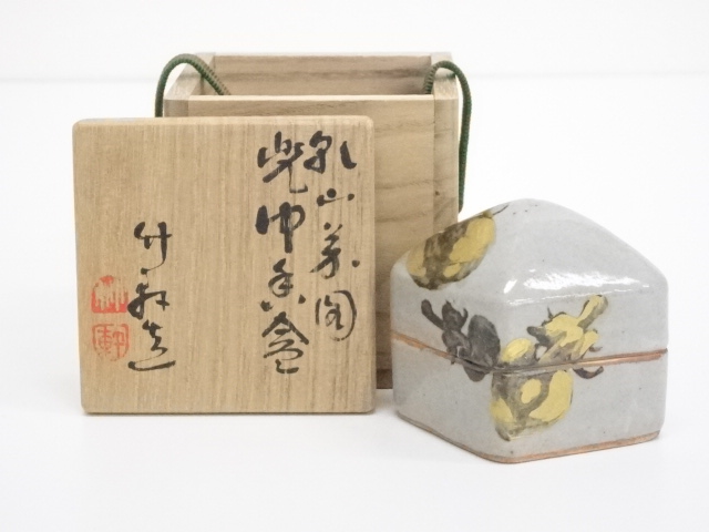 JAPANESE TEA CEREMONY / INCENSE CONTAINER BY CHIKKEN MIURA / KOGO 